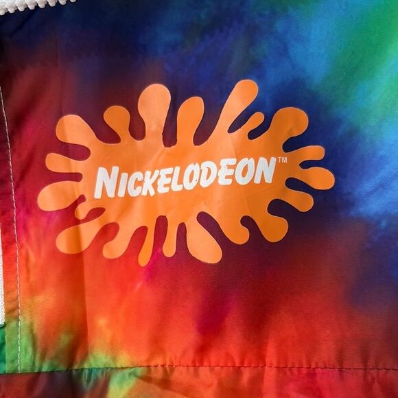 Nickelodeon Tie-Dye Pullover Windbreaker Jacket Size S - Picture 3 of 5